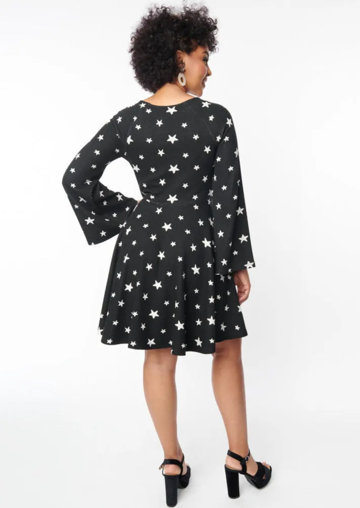 Fit & Flare Star Dress by Unique Vintage