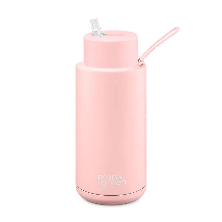 Frank Green Insulated Drink Bottle 1l - Pale Pink