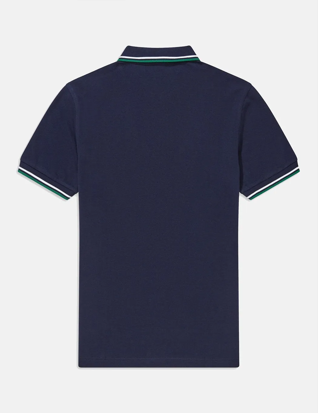 Fred Perry Twin Tipped Polo Shirt - Carbon Blue/White/Raf Green