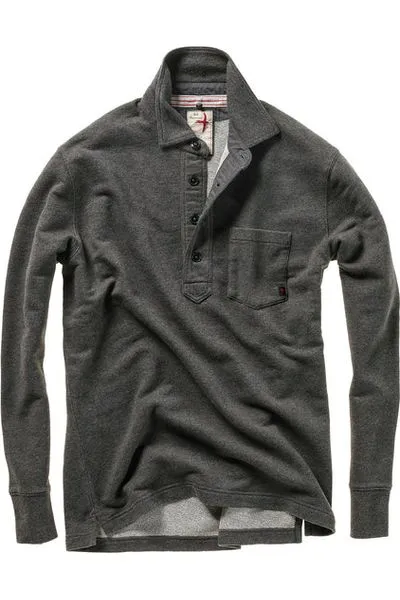 Frenchloop Polo - Dark Grey Heather