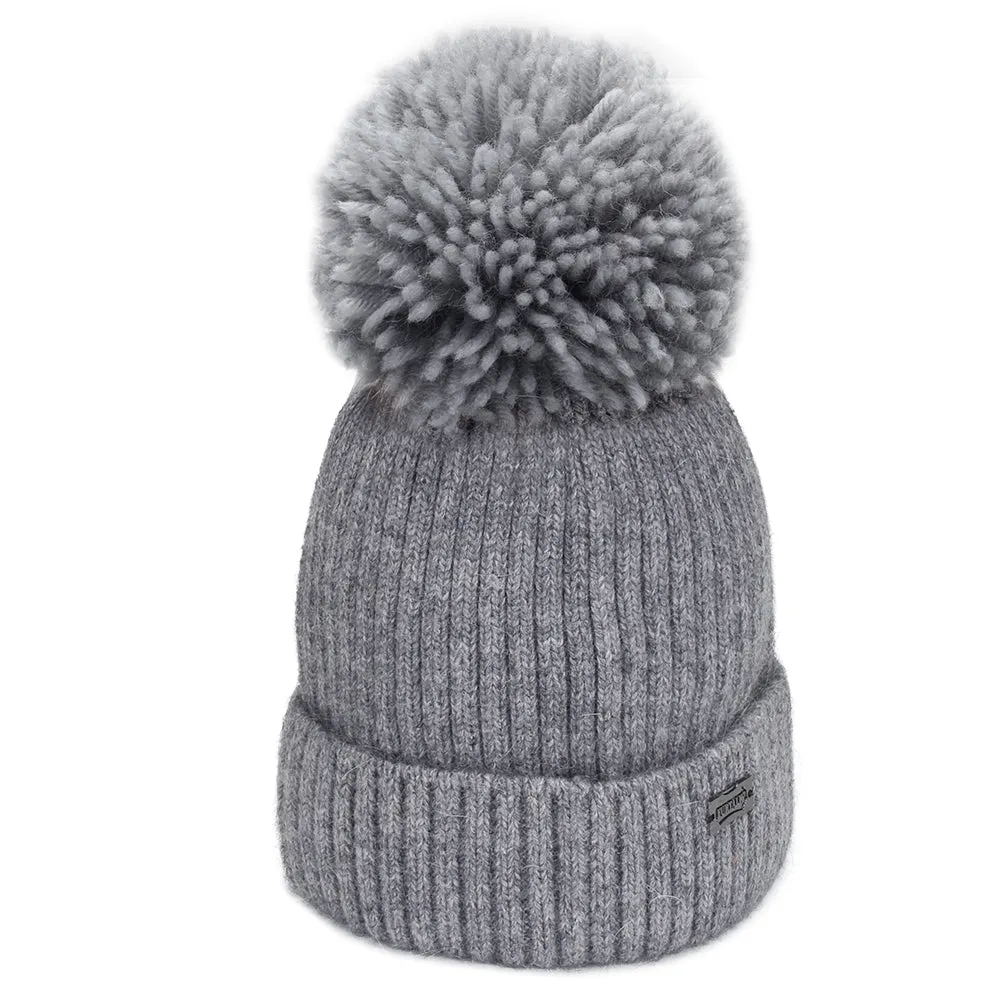 FURTALK Kids Winter Yarn Bobble Hat Drop Shipping A051