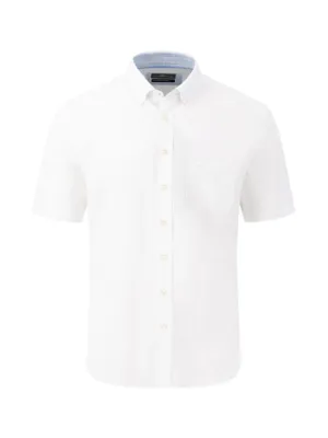 FYNCH HATTON® Summer Slub Shirt/White - SS24 SALE