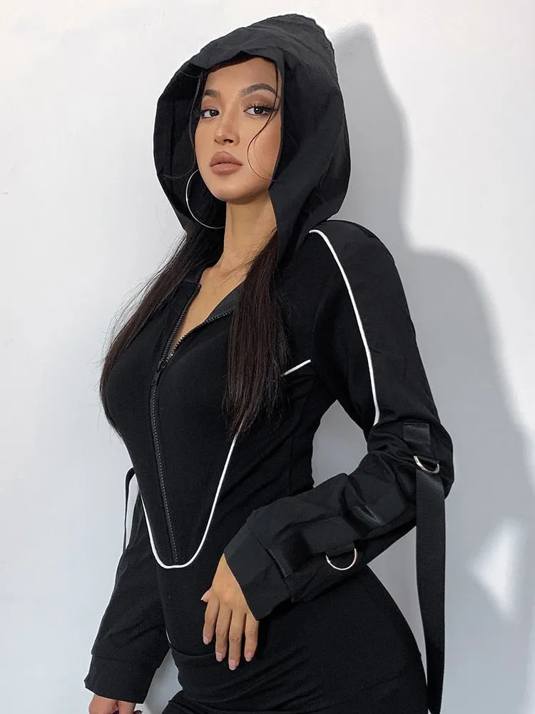 Gothic Zip Up Bodysuit