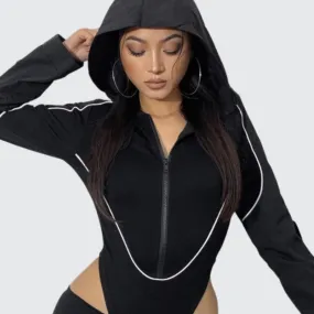 Gothic Zip Up Bodysuit