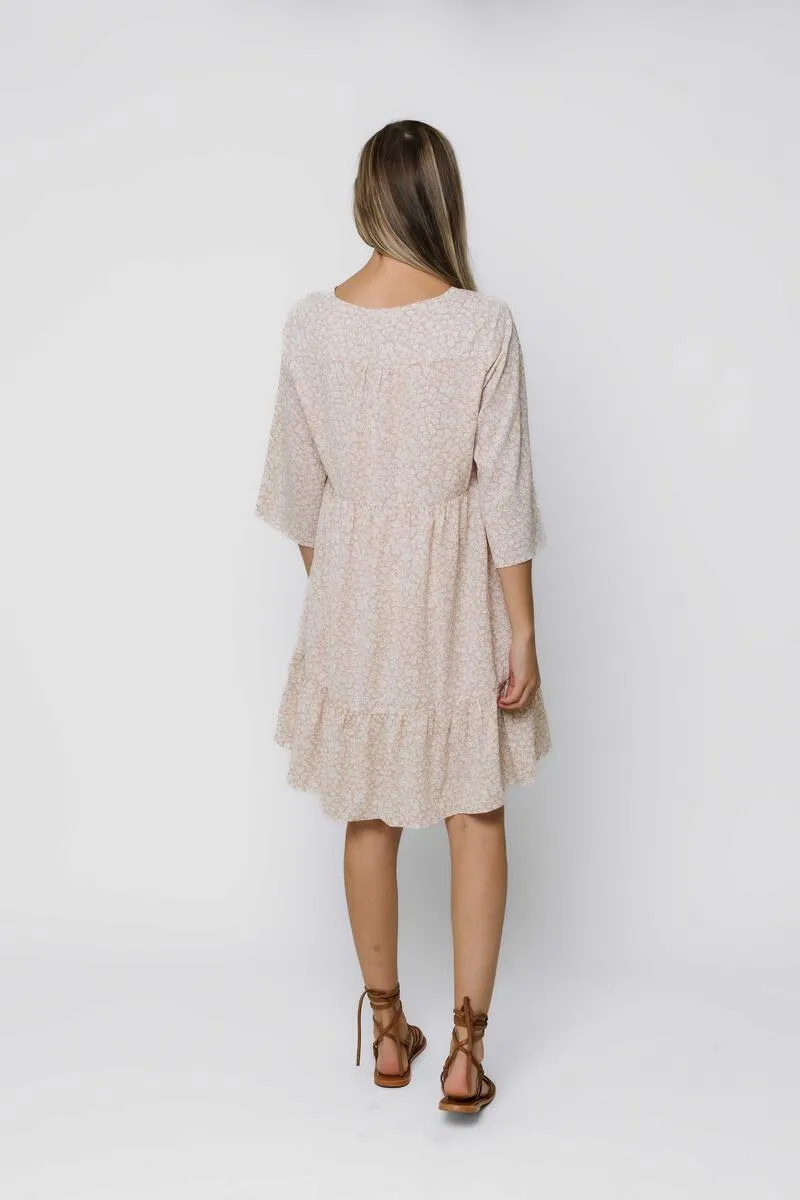 Grace Tiered Dress - Soft Floral