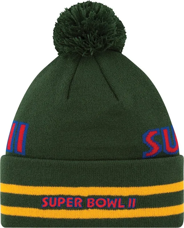 Green Bay Packers Superbowl II Knit Hat with Pom