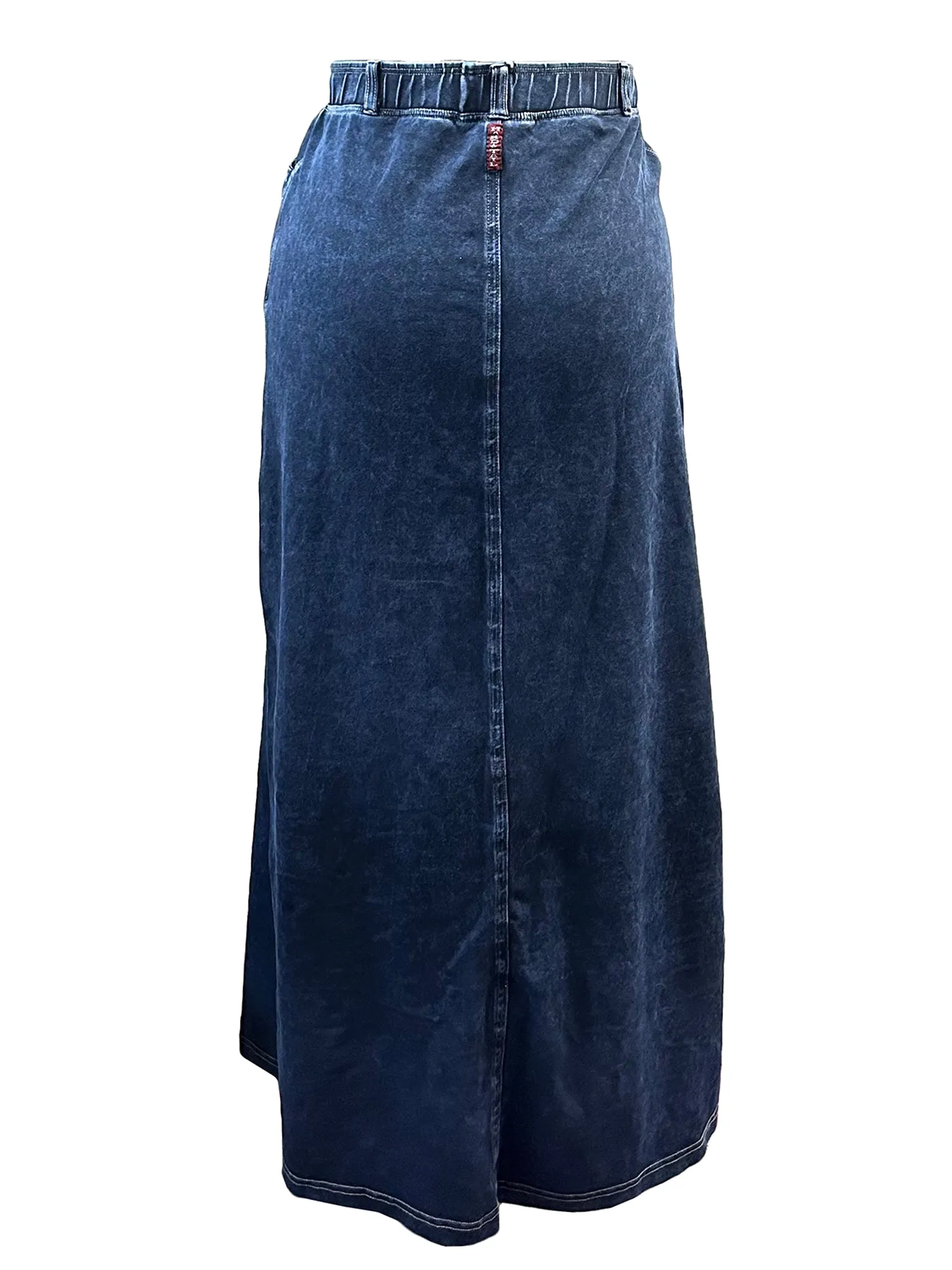 Hard Tail Denim A-Line Maxi Skirt (Style WJ-128)