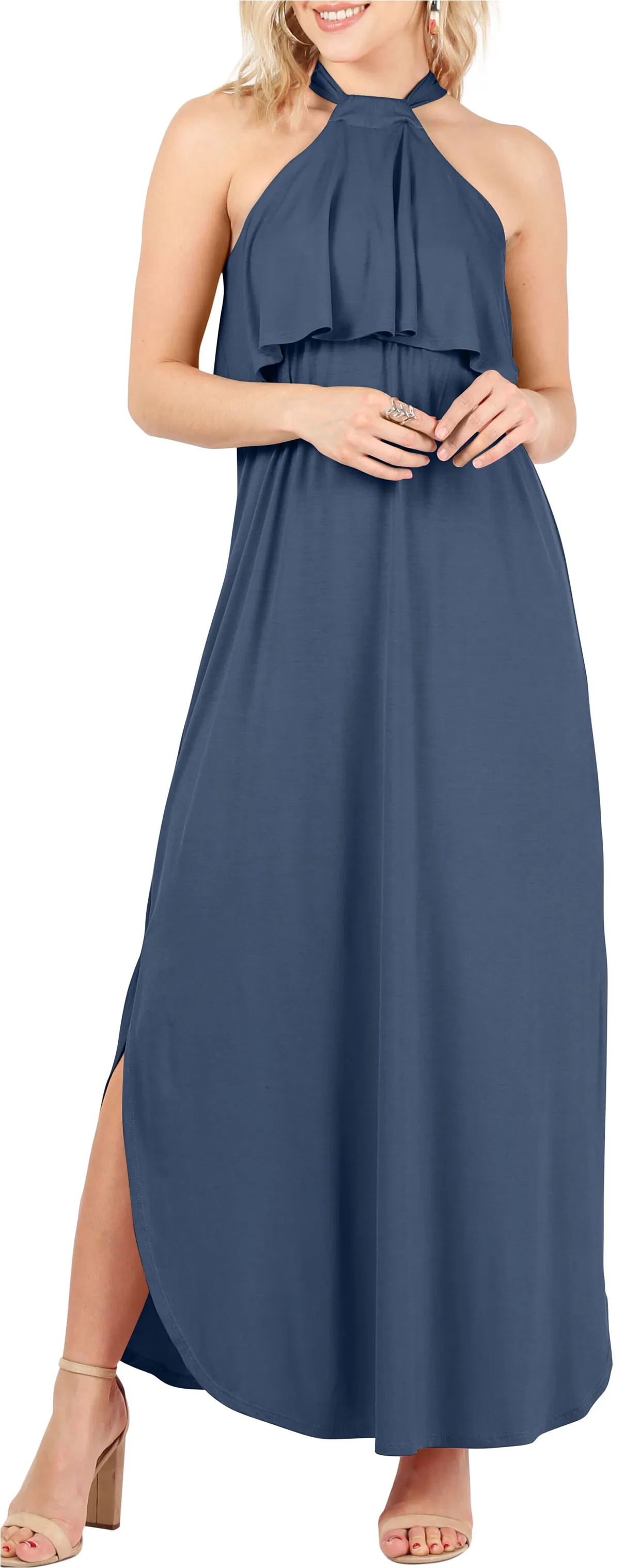 Heed the Halter Maxi Dress