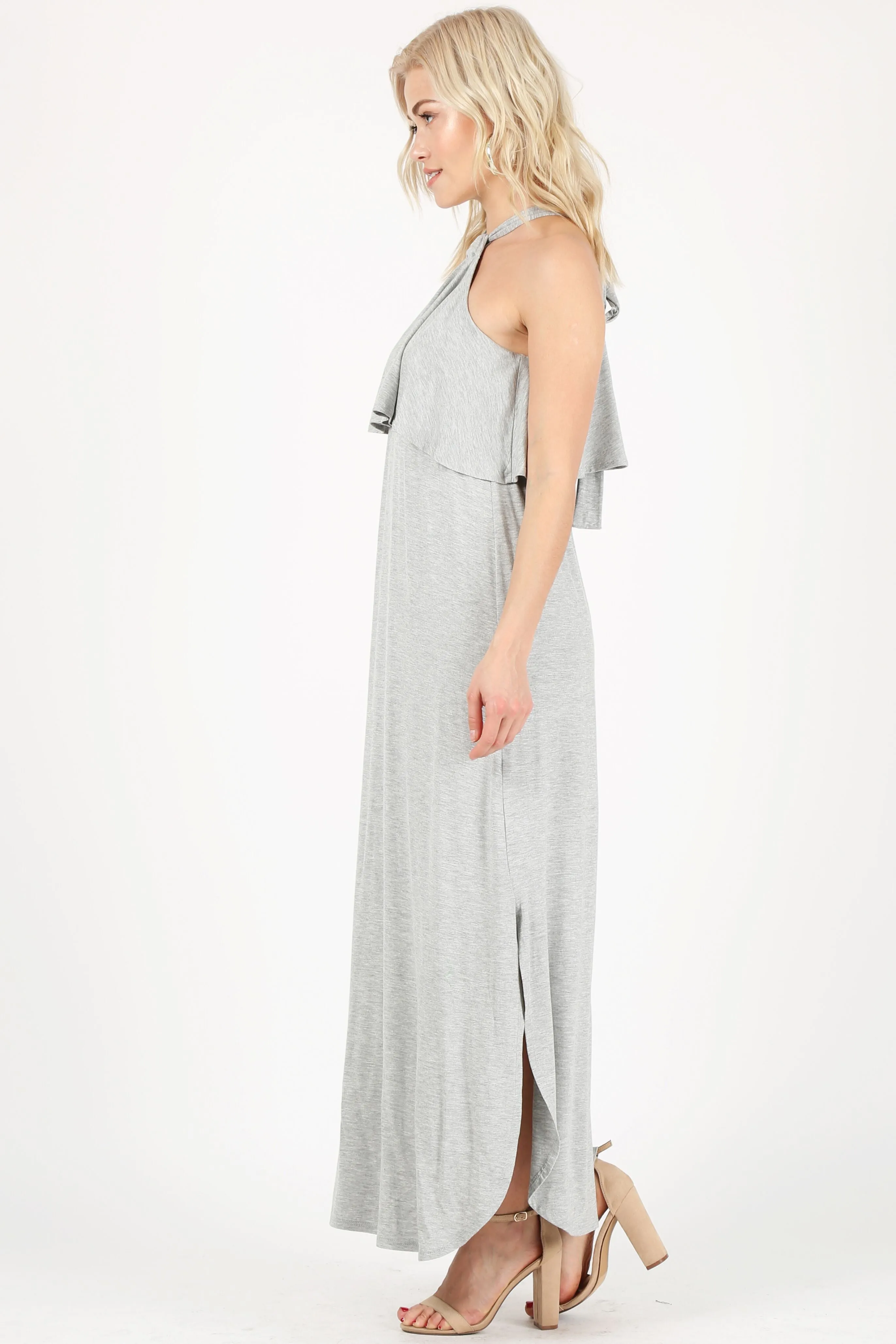 Heed the Halter Maxi Dress