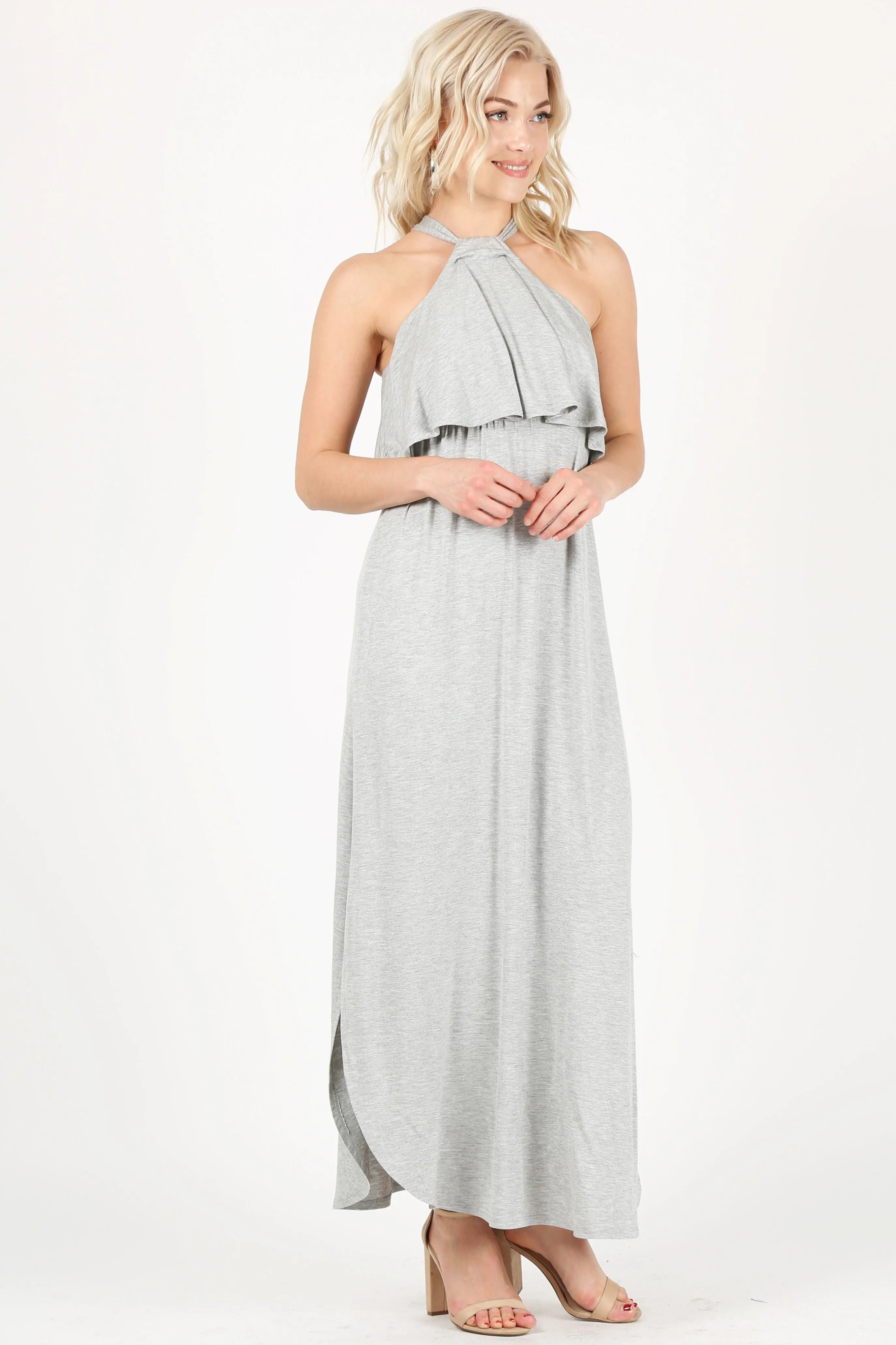 Heed the Halter Maxi Dress