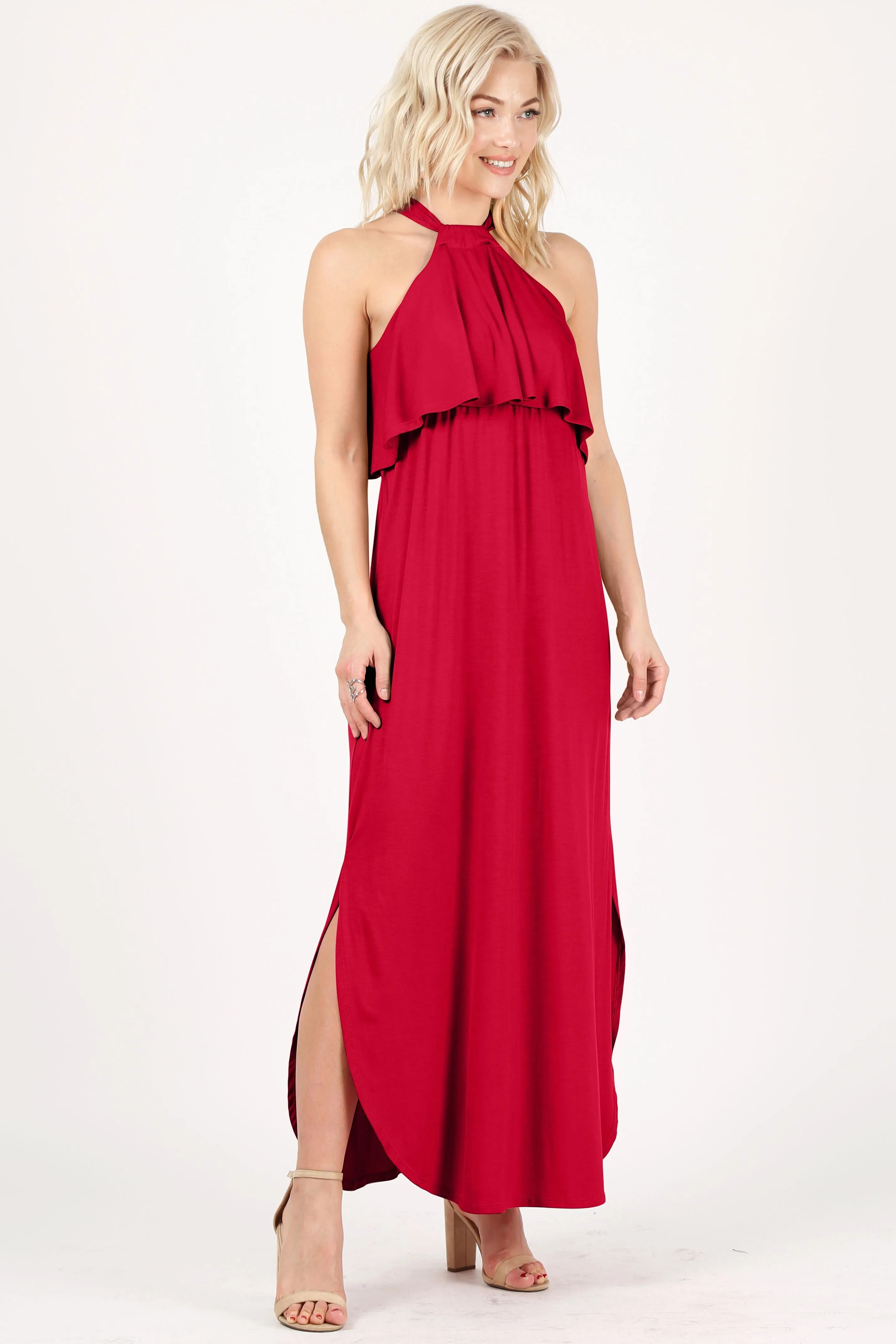 Heed the Halter Maxi Dress