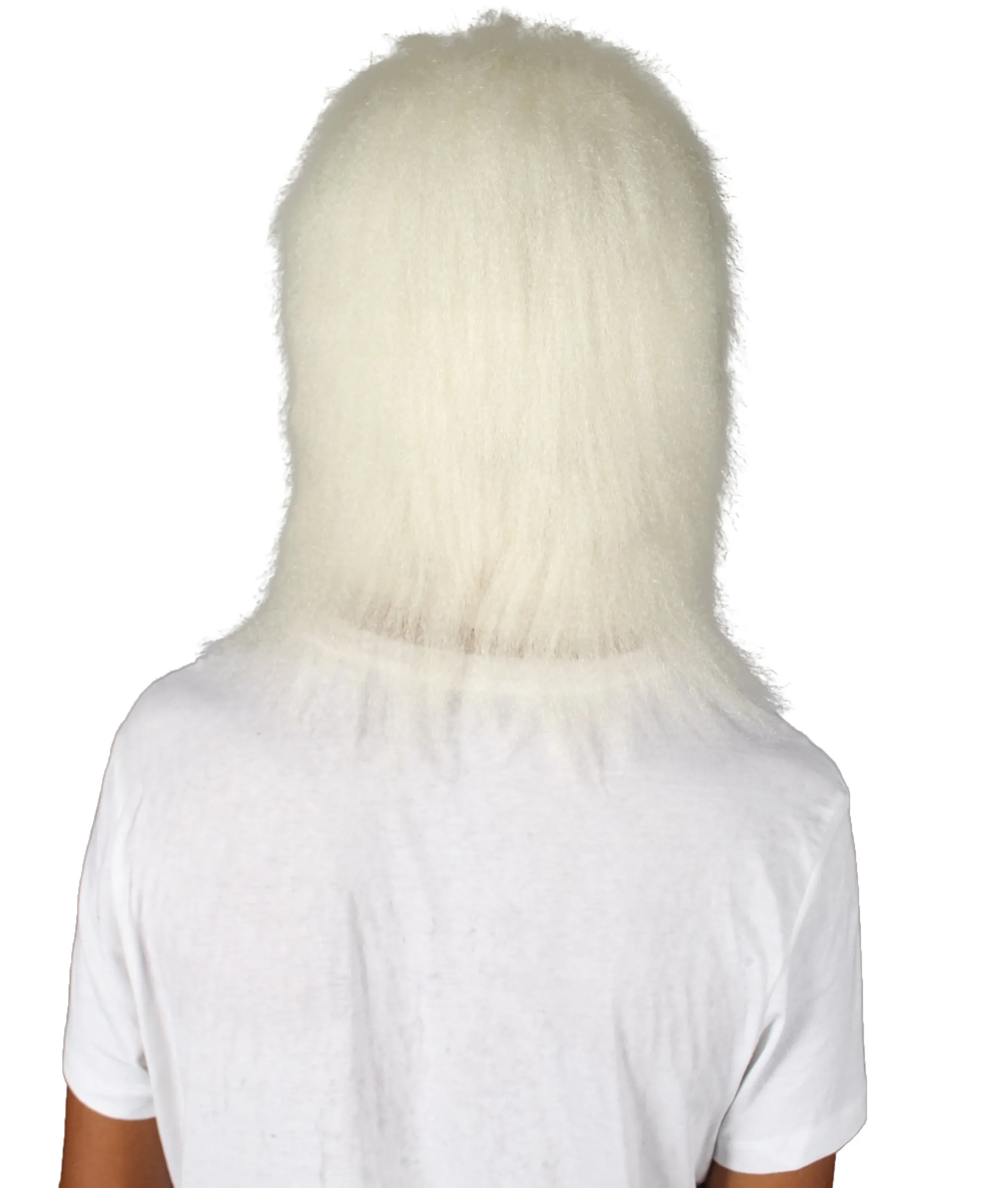 HPO White Swan Wig with Mask  - Long Synthetic Fibers