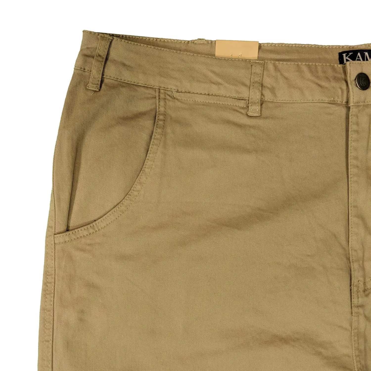 Kam Stretch Modern Chinos - KBS 261 - Stone