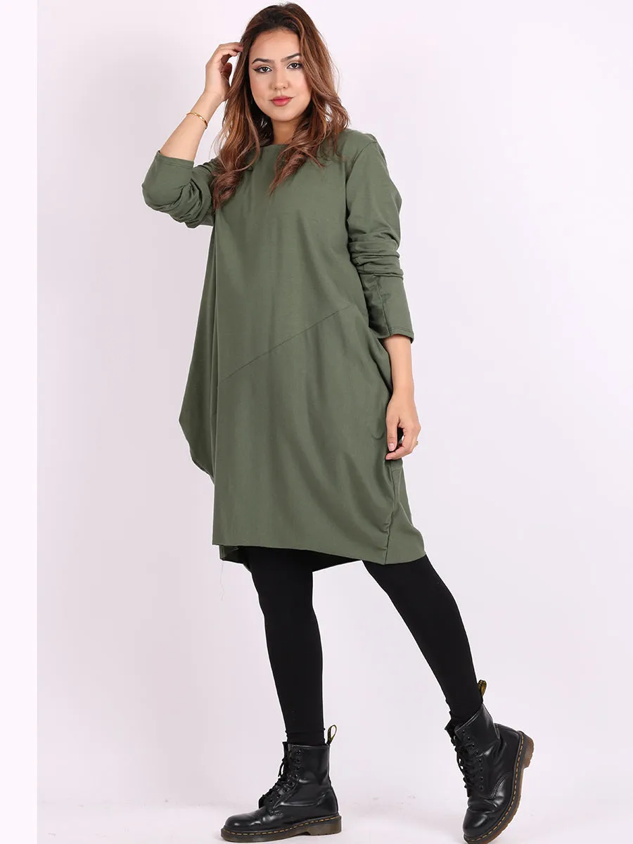 Khaki Betty Jersey Dress