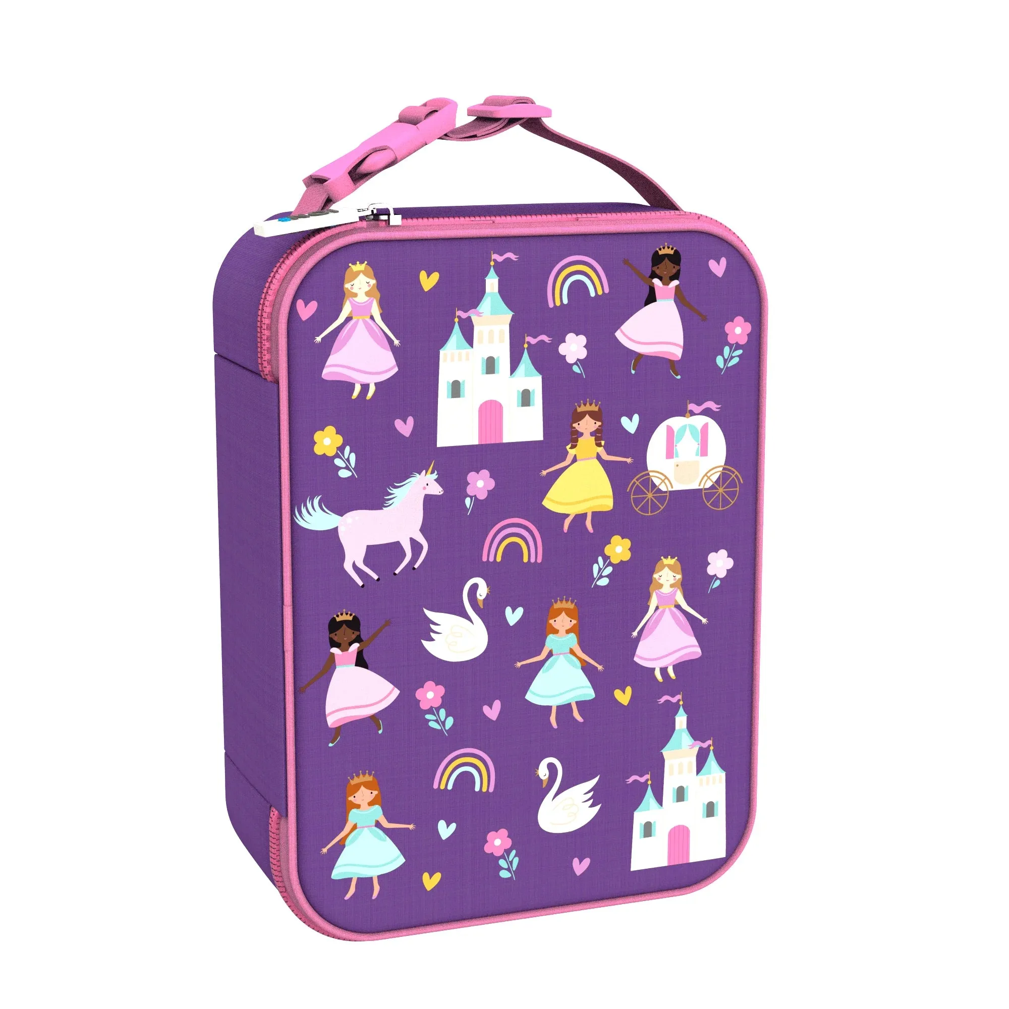 Kids Lunch Bag, Insulated, Princess, Medium