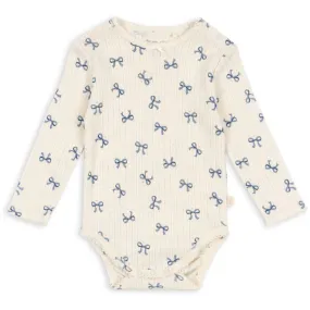 Konges Sløjd Bow Bleu Minnie Bodysuit Ls Gots