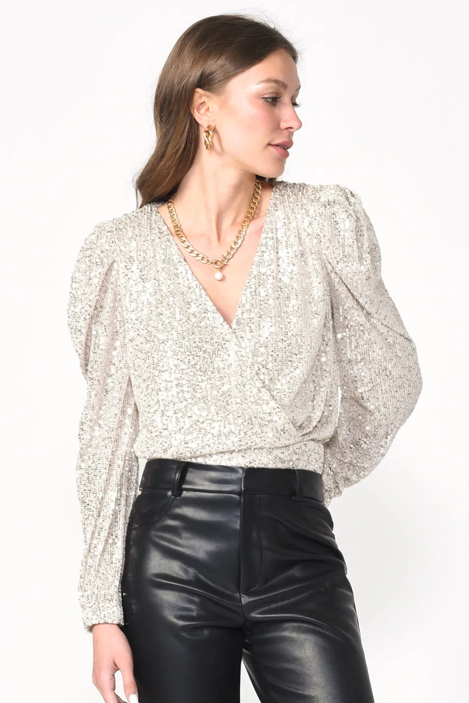 Lala Sequins Bodysuit