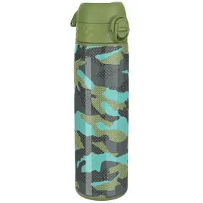 Leak Proof Slim Thermal Steel Water Bottle, Insulated, Camouflage, 500ml (17oz)