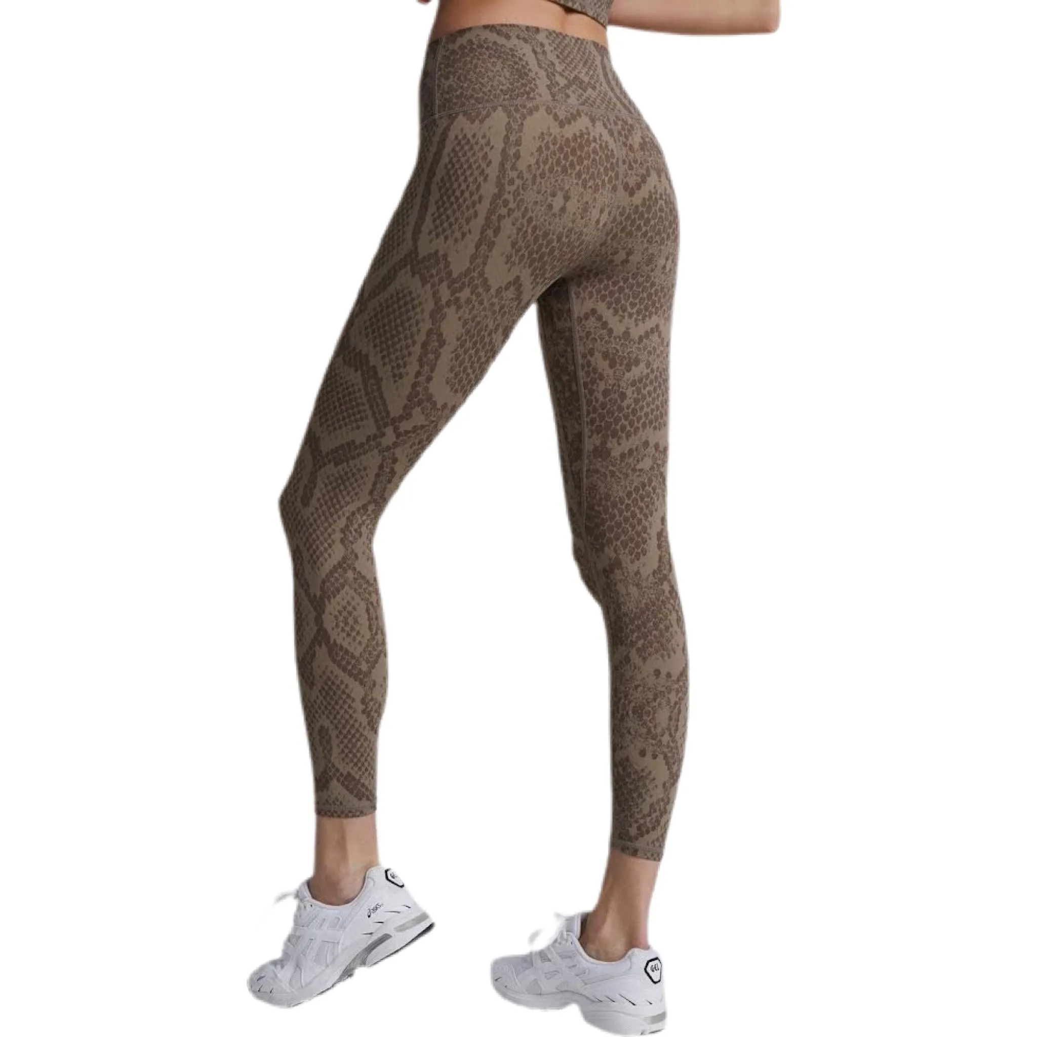 Let's Go High Rise Legging 25 - Khaki Snake.