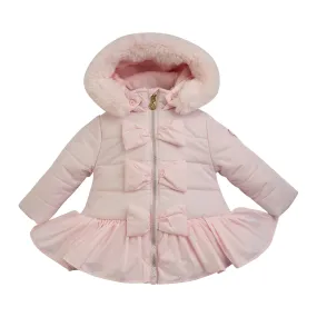 LITTLE A - Check Me Out Elsa Faux Fur Padded Trim Jacket - Pink