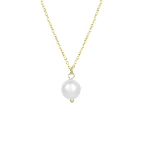 Long Pearl Pendant Necklace