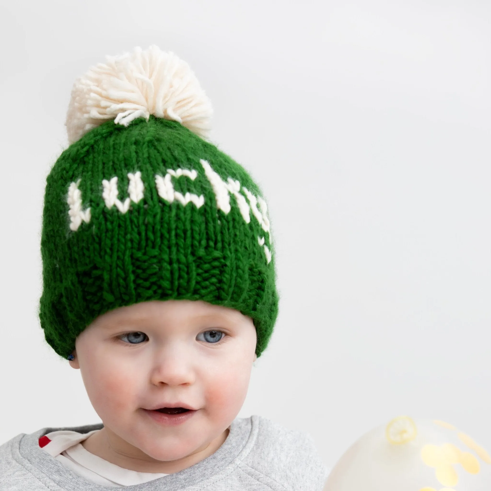 Lucky St. Patrick's Day Hand Knit Beanie Hat