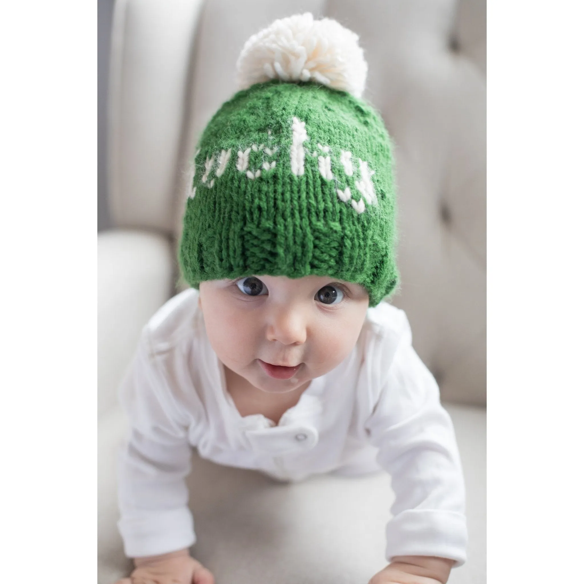 Lucky St. Patrick's Day Hand Knit Beanie Hat