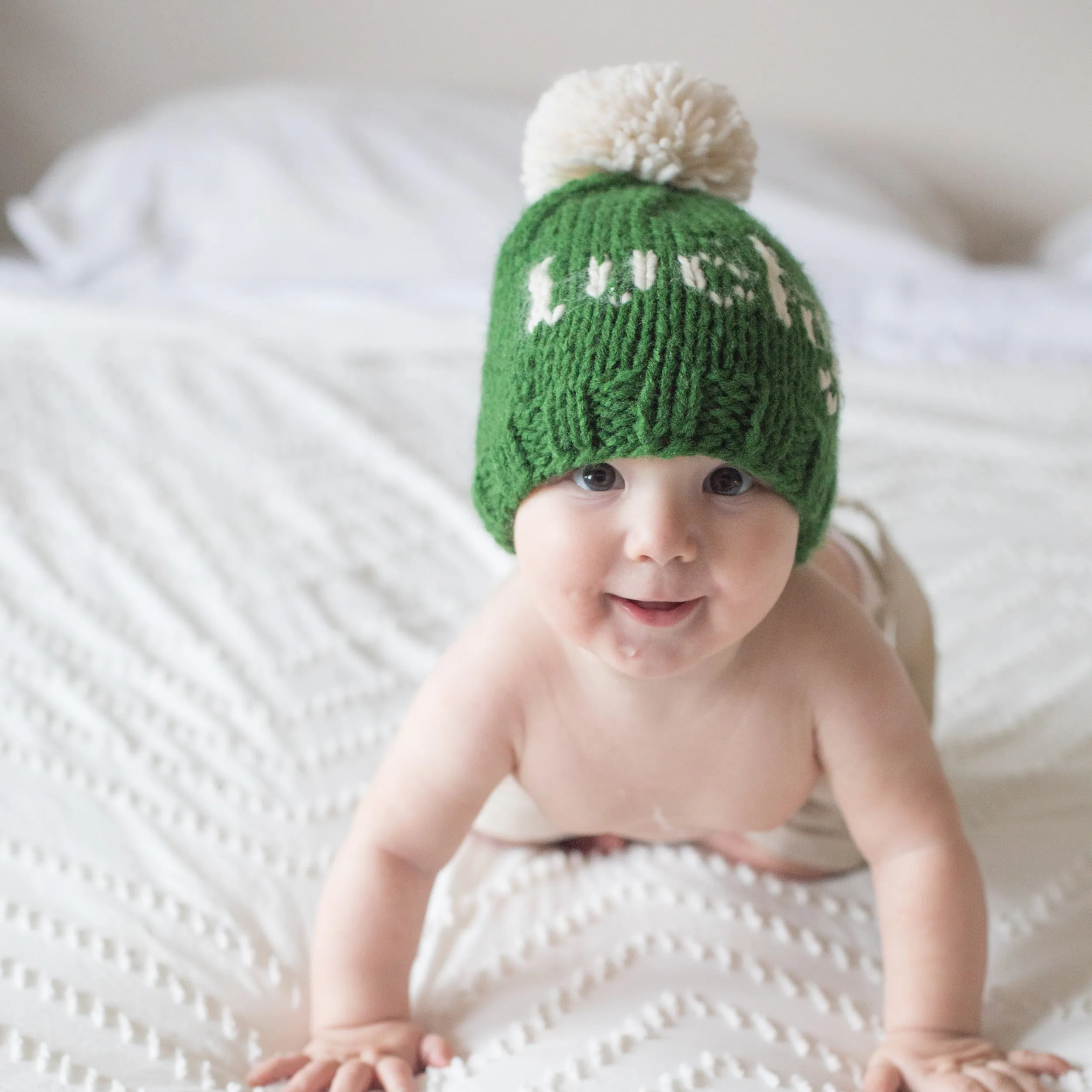 Lucky St. Patrick's Day Hand Knit Beanie Hat