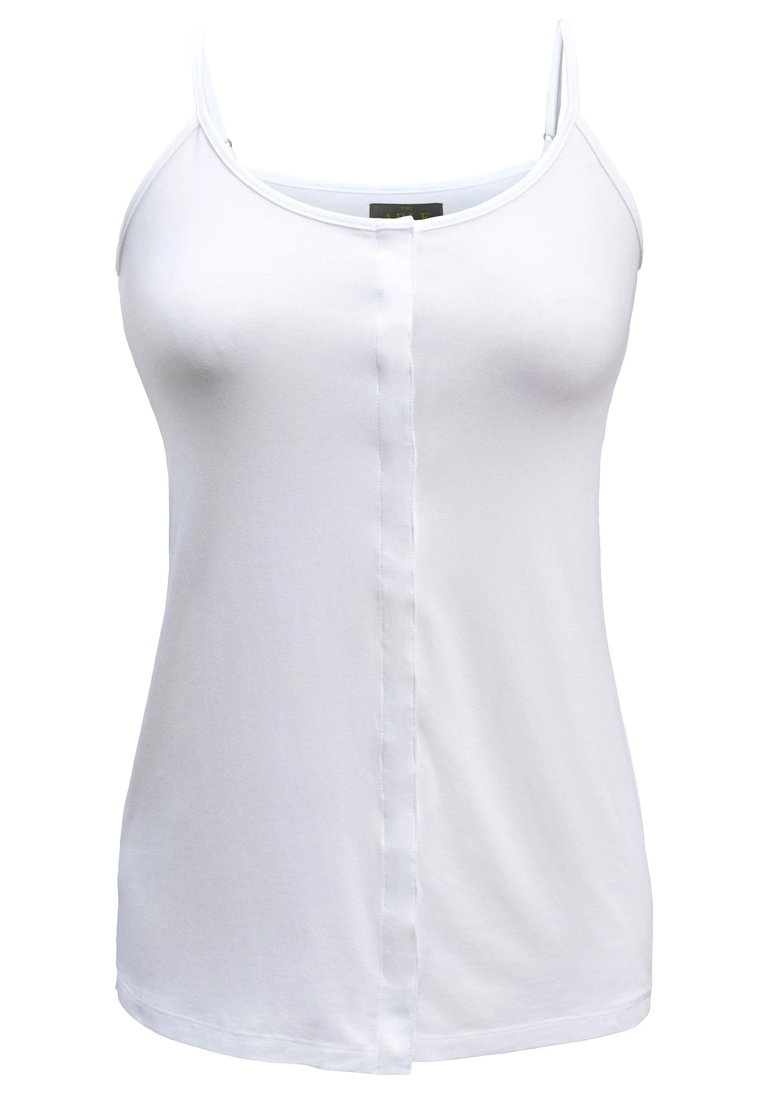 Maria Jersey Velcro Vest - White