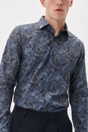 Matinique® Trostol BE Paisley Luxury Print Shirt/Dark Navy - New AW24