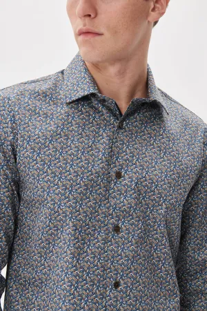 Matinique® Trostol Seed Luxury Print Shirt/Cambridge Brown - New AW24