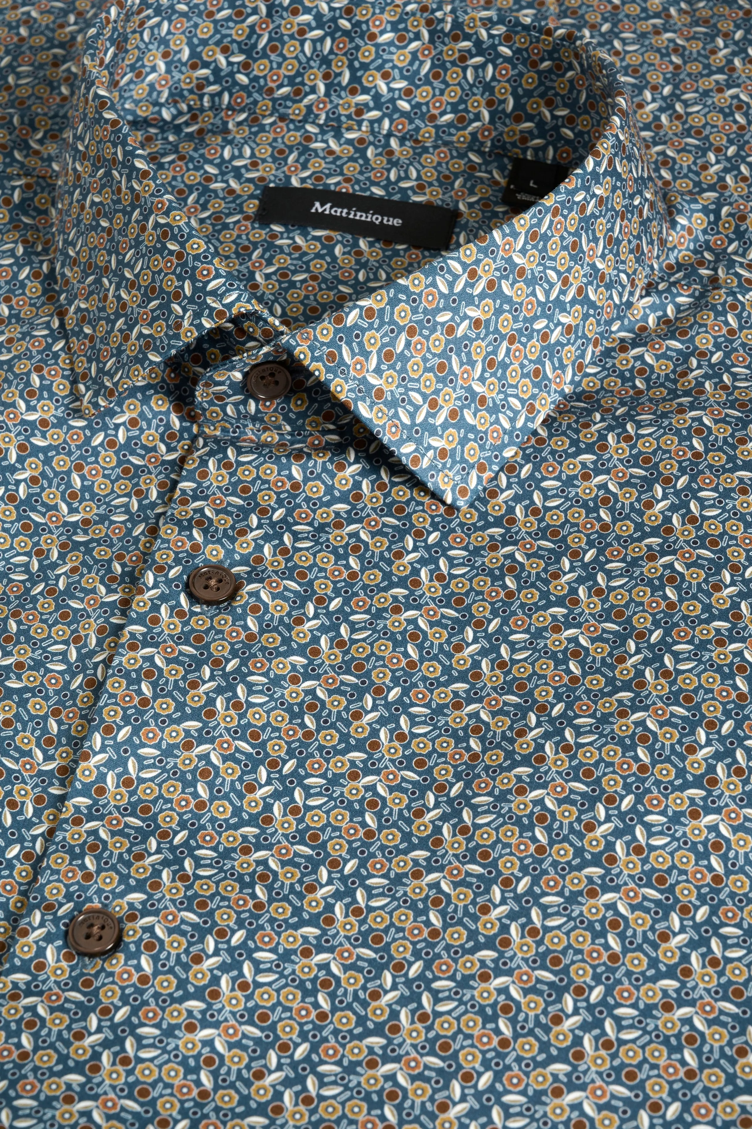 Matinique® Trostol Seed Luxury Print Shirt/Cambridge Brown - New AW24