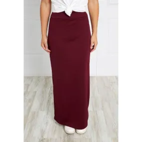 Maxi Skirt - Burgundy