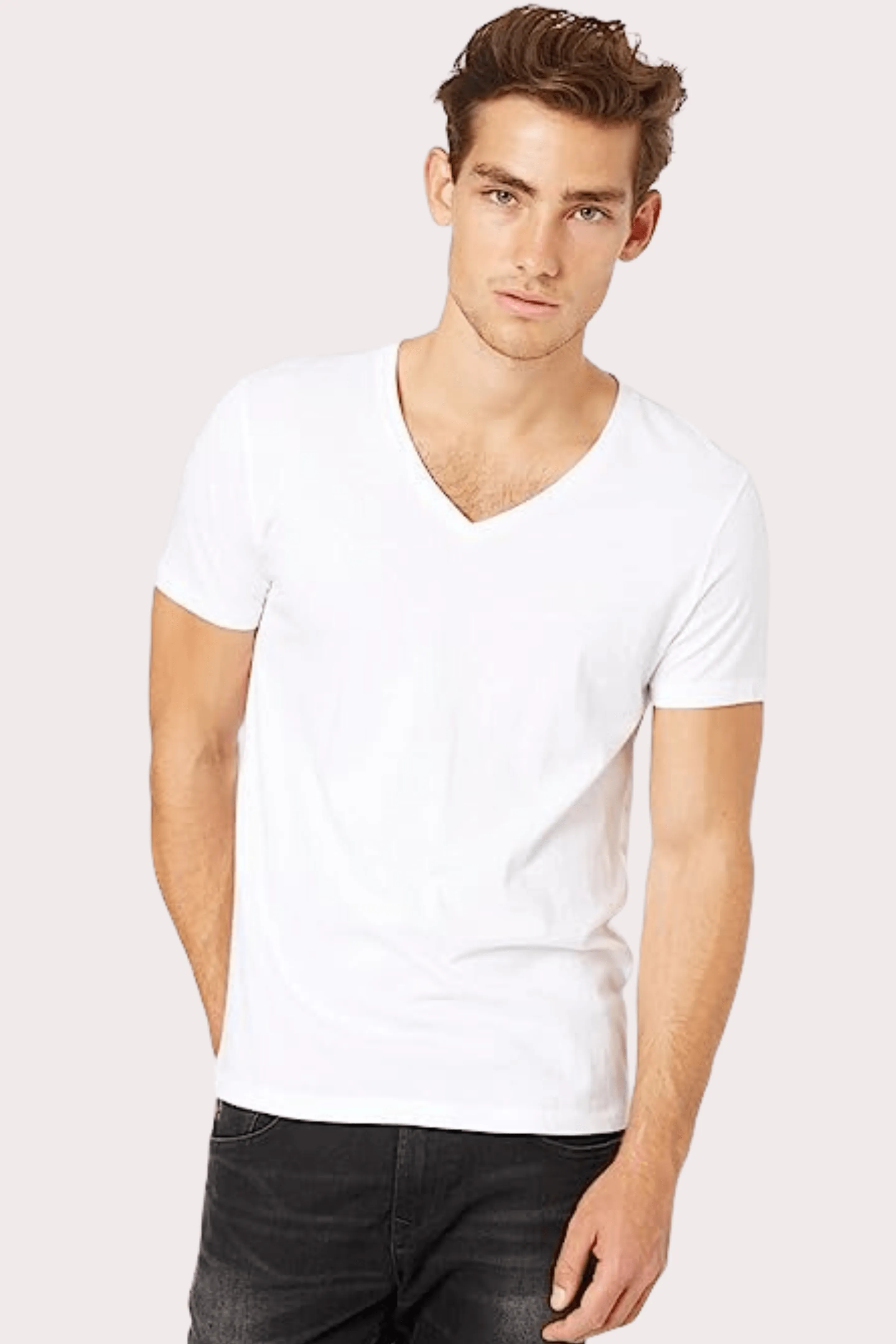 Men’s Essential V Neck (Short Sleeves)