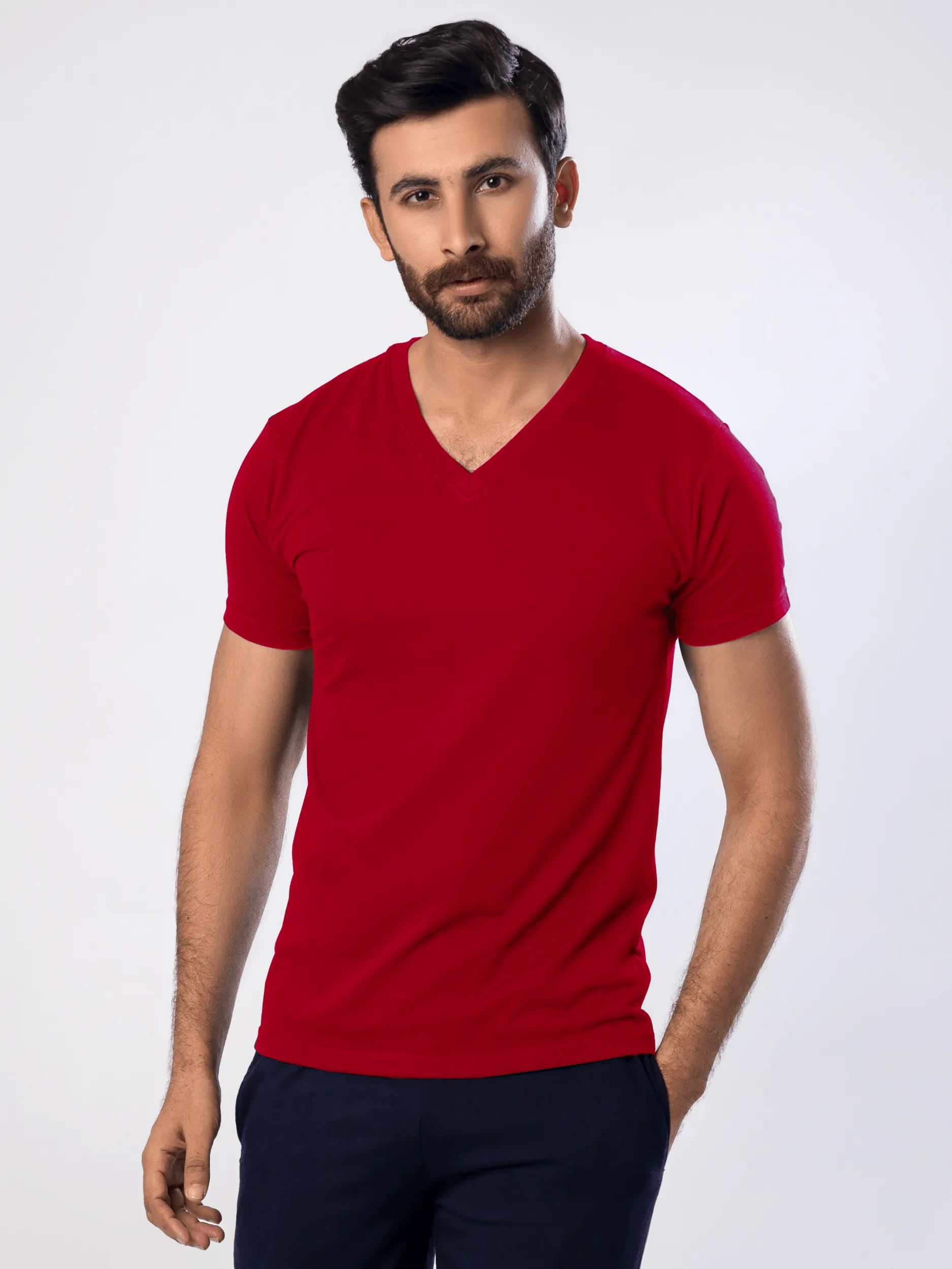 Men’s Essential V Neck (Short Sleeves)