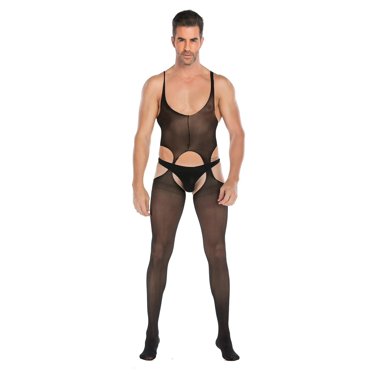 Men's Mesh Body Stocking | Body Suit | Black | Erotic