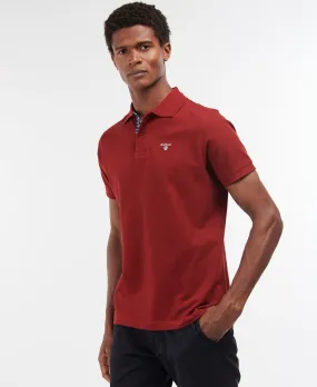 Men's Tartan Pique Polo - Wine