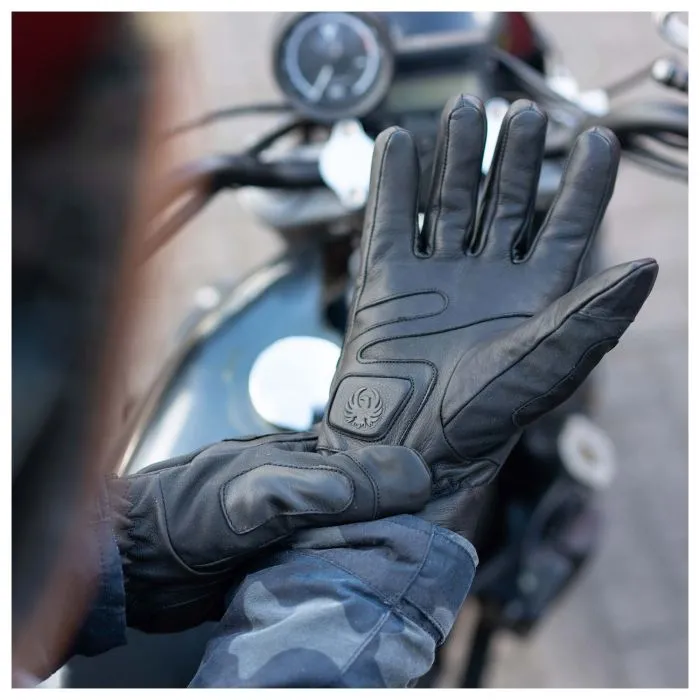 Merlin Creswell Wax Waterproof Motorcycle Gloves - Black 3XL