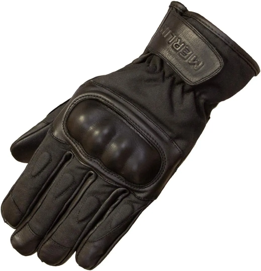 Merlin Creswell Wax Waterproof Motorcycle Gloves - Black 3XL