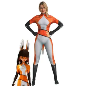 Miraculous Ladybug Rena Rouge Fox Cosplay Costume Zentai Bodysuit for Halloween Party for adults