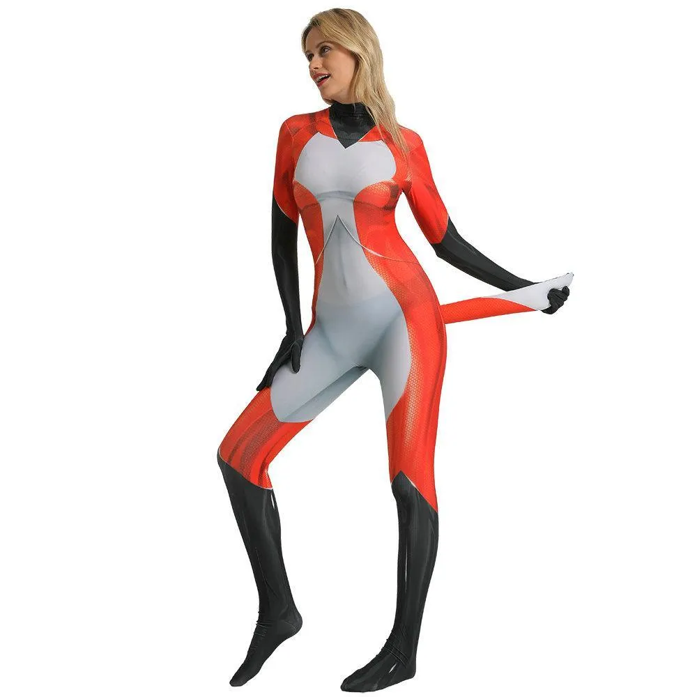 Miraculous Ladybug Rena Rouge Fox Halloween Cosplay Costume Zentai Bodysuit