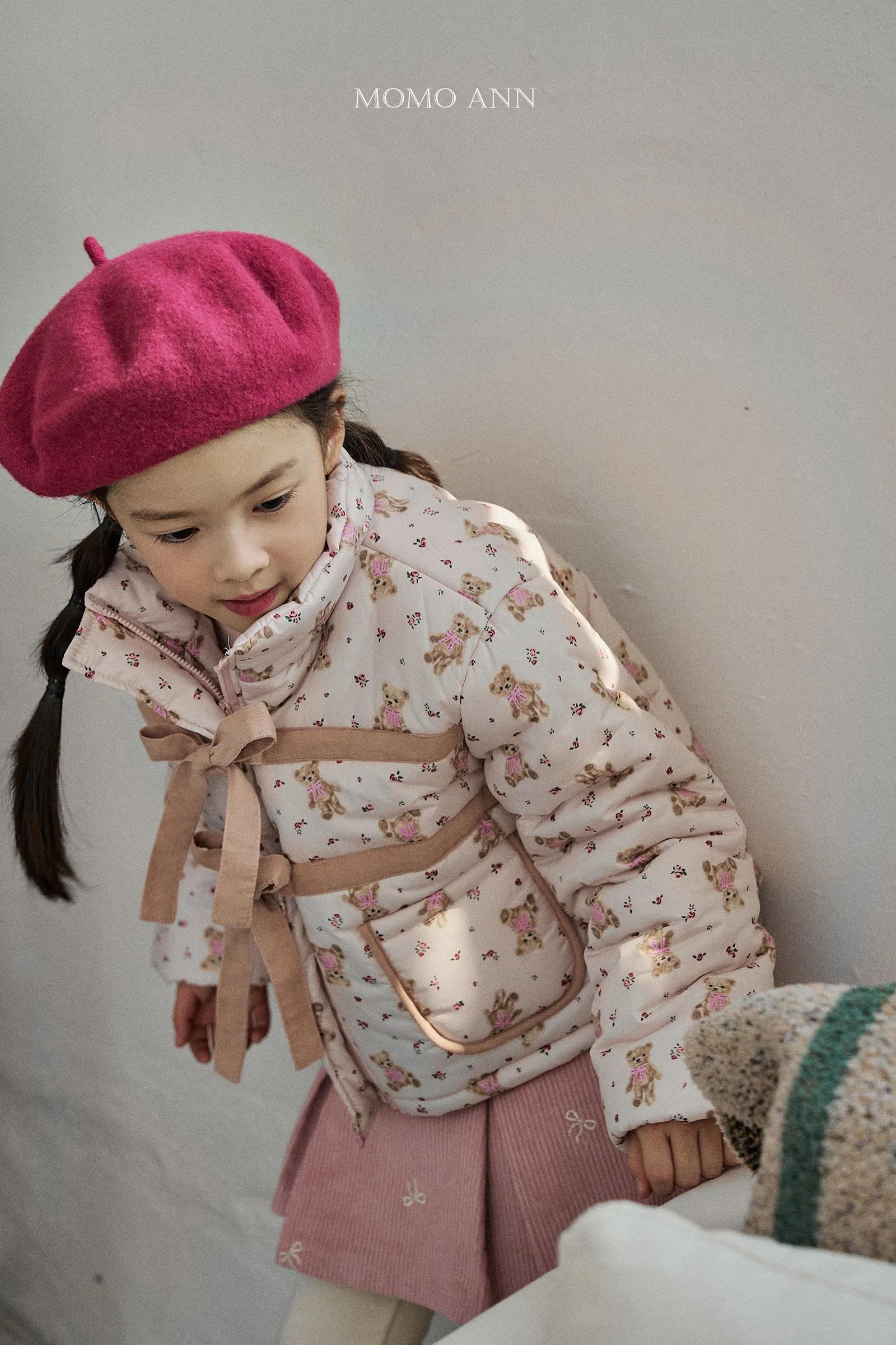 MOMOANN KIDS RIBBON PADDED JACKET **PREORDER