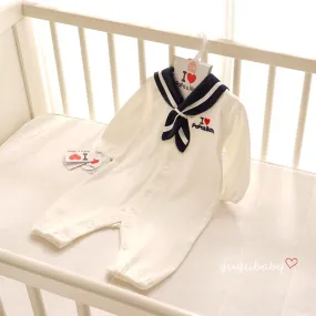 Navy Style Baby Clothes Newborn Clothes Baby Onesies