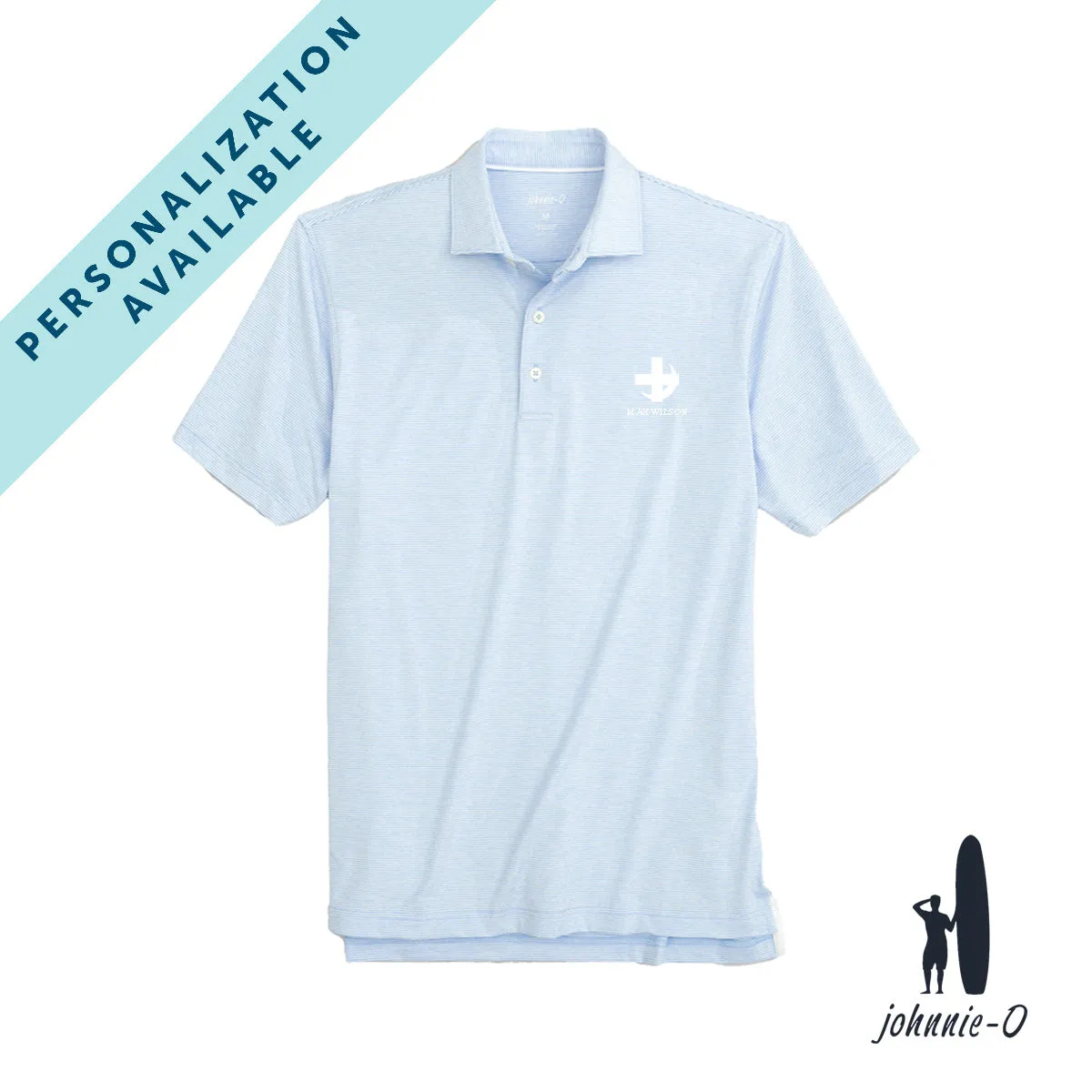 New! Lambda Chi Personalized Johnnie-O Striped Polo