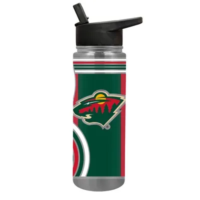 New - NHL Minnesota Wild 24oz Thirst Hydration Water Bottle