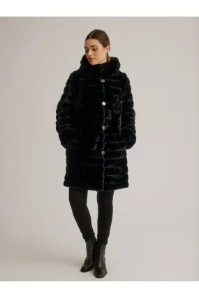 Nikki Jones Reversible Faux Fur Coat - Style K4129RK-164