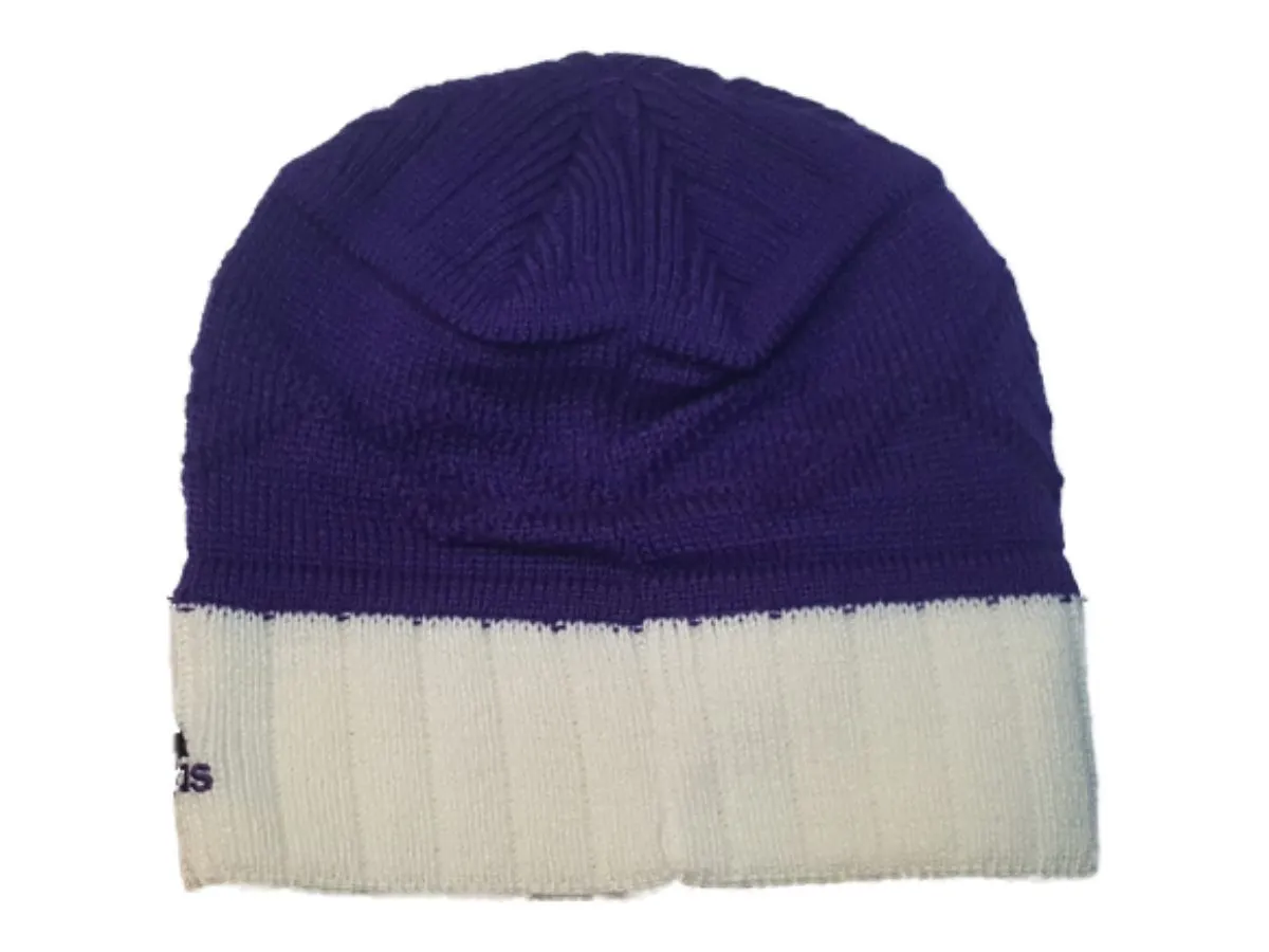 Orlando City SC Adidas Purple and White Acrylic Knit Skull Beanie Hat Cap