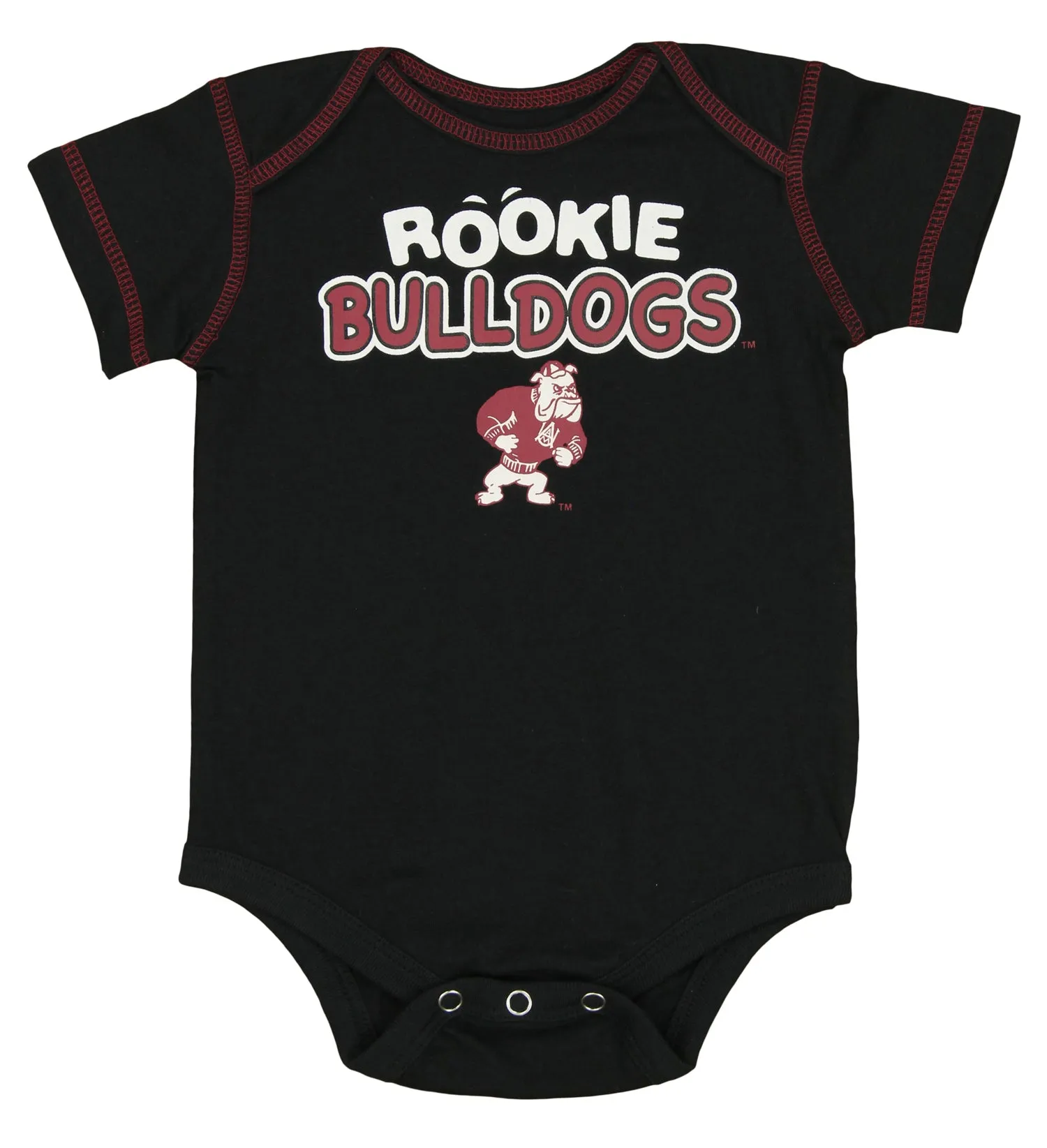 Outerstuff NCAA Infants Alabama A&M Bulldogs 3 Pack Creeper Bodysuit Set