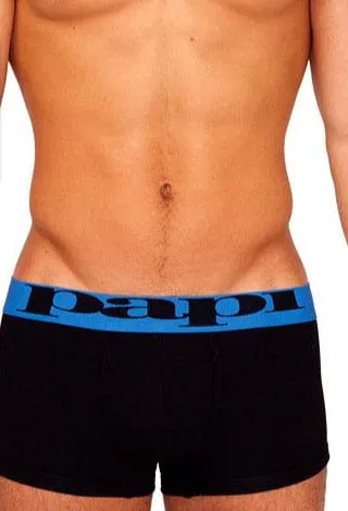 Papi Brazilian Trunk Underwear Black/Blue 980576 Size M