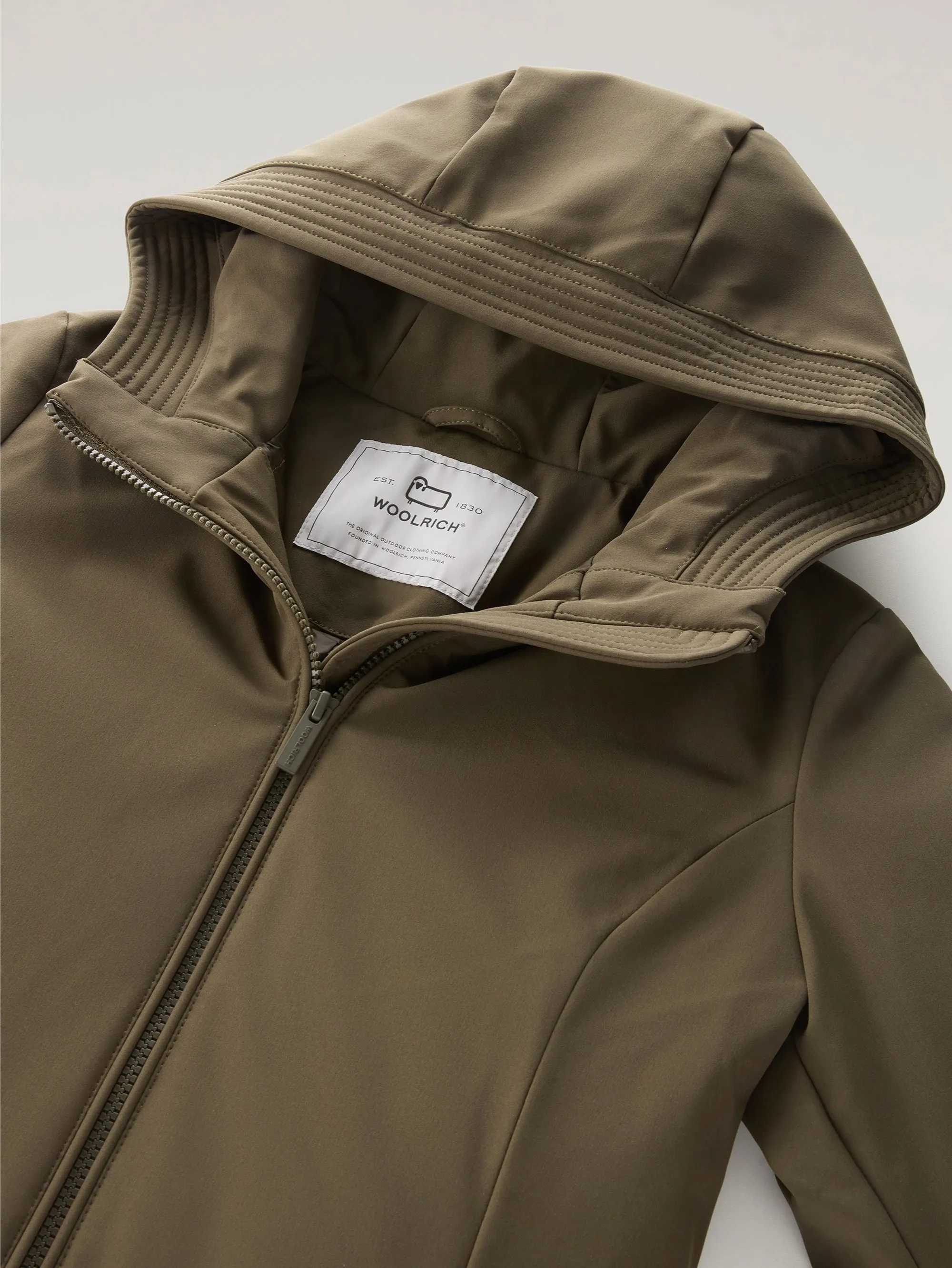 Parka Anti Vento con Cappuccio Firth Verde